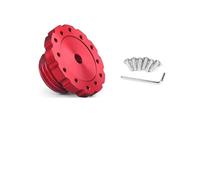 Auto Steering Wheel Hub Adapter Quick Release Aluminum 75MM Steering Wheel Adapter Sim Racing Gaming Fit Use For Thrustmaster T300, T500, TS-PC, TS-XW(Red)
