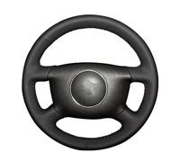 Auto Steering Wheel Protector A4 1998 A6 1999-2004 A8 A8 L 1998-2001 For Allroad 2001 Hand-stitched PU Artificial Leather Car Steering Wheel Cover(Yellow Thread)