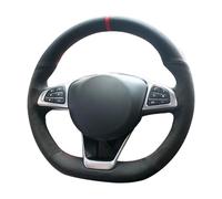 Auto Steering Wheel Protector For Benz W176 W246 W205 C117 C218 X218 W213 X253 C253 W166 C292 Car Steering Wheel Cover Suede Leather Braid Car Steering Wheel Cover(Gray Thread)