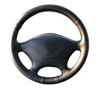 Auto Steering Wheel Protector For Benz W639 For Viano For Vito Car Steering Wheel Cover Anti-Slip Black Leather Braid Car Steering Wheel Cover(Red Thread)