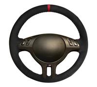 Auto Steering Wheel Protector For BMW E46 E39 325i E53 X5 X3 Car Steering Wheel Cover Hand Sewing Leather Suede Steering Wheel Braid Car Steering Wheel Cover(Yellow Thread)