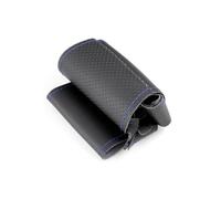 Auto Steering Wheel Protector For Chevrolet For Captiva 2007-2014 For Silverado For Sierra 2007-2013 Car Interior Steering Wheel Cover Leather Trim Accessories(Black-blue line)