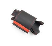 Auto Steering Wheel Protector For Chevrolet For Captiva 2007-2014 For Silverado For Sierra 2007-2013 Car Interior Steering Wheel Cover Leather Trim Accessories(Red line-Red)
