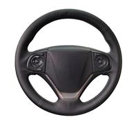 Auto Steering Wheel Protector For CR V For CRV 2012 2013 2014 2015 2016 Hand Sewing Car Steering Wheel Cover Braid Anti-Slip Nappe Artificial Leather(Orange Thread)