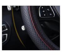 Auto Steering Wheel Protector For Fiat 500 For Panda For Punto For Bravo For Duster Leather Steering Wheel Cover styling(Black)