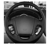 Auto Steering Wheel Protector For Kia For Sportage 2 2005 2006 2007 2008 2009 2010 Microfiber Leather Steering Wheel Cover Interior Styling(Green Thread)