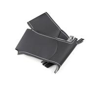 Auto Steering Wheel Protector For Megane 4 For Kadjar For Koleos For Talisman For Scenic 2016 2017 Hand Sewing Perforated Microfiber Leather Car Steering Wheel Cover(Black-white line)