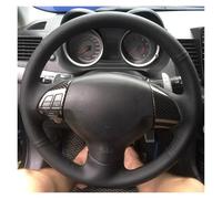 Auto Steering Wheel Protector For Mitsubishi For Lancer EX10 For Lancer X For Outlander For ASX Microfiber Leather Steering Wheel Cover Interior Styling(Blue Thread)