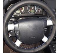 Auto Steering Wheel Protector For Mondeo Mk3 2002 2003 2004 2005 2006 DIY Artificial Leather Hand-stitched Car Steering Wheel Cover Wrap(Red Blue Thread)