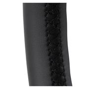 Auto Steering Wheel Protector For Nissan For QASHQAI For X-Trail NV200 For Rogue Steering Wheel Braid Non-Slip Artificial Leather Car Steering Wheel Cover(Black Thread)