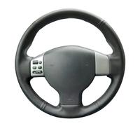 Auto Steering Wheel Protector For Nissan For Tiida 2004-2010 For Sylphy 2006-2011 For Versa 2007-2011 DIY Hand-stitched Artificial Leather Car Steering Wheel Covers(Blue Thread)