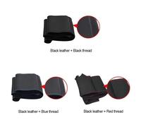 Auto Steering Wheel Protector For Opel For Combo 2012 DIY Hand-Stitched Black Artificial Leather Car Steering Wheel Cover(White Thread)