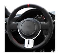 Auto Steering Wheel Protector For Subaru For BRZ For Scion For FR-S For FRS Car Steering Wheel Cover Suede Leather Steering Wheel Braid(Red Thread)