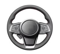 Auto Steering Wheel Protector For Subaru For Forester 2019 For Ascent 2019 For Crosstrek 2018-2019 For Impreza Hand-stitched Car Steering Wheel Cover(Red Blue Thread)