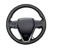 Auto Steering Wheel Protector For Toyota For Avalon For Camry For Crown For Corolla For RAV4 2018-2022 Steering Wrap Custom Car Steering Wheel Braid Cover(Black Thread)