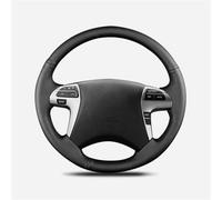 Auto Steering Wheel Protector For Toyota For Fortuner For Hilux 2012 2013 2014 2015 Car Steering Wheel Cover Hand-stitched Artificial Leather(White Thread)