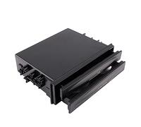 Auto Storage Box Double Layer Cup Holder Storage Box, Radio Pocket Drink with Locking Fasteners for Car