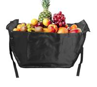 Auto Storage Hammock Bag - heavy-duty fabric, seat-back carrier | spacious foldable organizer with shoulder handles, versatile car tote for picnic, shopping, traveling, and everyday trunk o