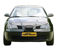 AUTO-STYLE Grill without Brand Emblem Compatible with Seat Ibiza / Cordoba 6L 2002-2008 (with Black Edge)