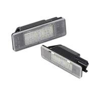 AUTO-STYLE Set LED License Plate Lights compatible with Citroën/Peugeot various models - Version 2, Black