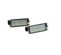AUTO-STYLE Set LED License Plate Lights compatible with Renault/Opel various models, Black