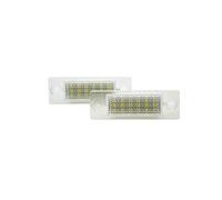 AUTO-STYLE Set LED License Plate Lights compatible with Volkswagen/Skoda various models, Transparent/Green