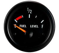 AUTO-STYLE Performance Instrument Black Fuel Gauge 52mm