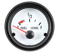 AUTO-STYLE Performance Instrument White Fuel Gauge 52mm