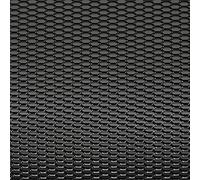 AUTO-STYLE Racing Grid Aluminium Black - Honeycomb Design 12 x 6 mm - 125 x 25 cm
