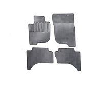 AUTO-STYLE Rubber car mats set compatible with Fiat Fullback Double Cab 2016- & Mitsubishi L200 (Triton) Double Cab 2015- (4-pieces + fixing system)