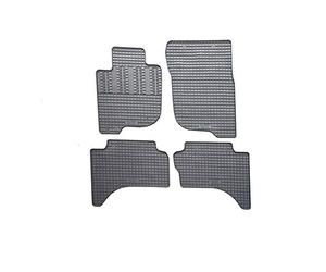 AUTO-STYLE Rubber car mats set compatible with Fiat Fullback Double Cab 2016- & Mitsubishi L200 (Triton) Double Cab 2015- (4-pieces + fixing system)