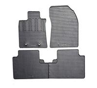 AUTO-STYLE Rubber car mats set compatible with Toyota Avensis Sedan/Kombi 2009-2015 (4-pieces + fixing system)