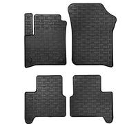 AUTO-STYLE Set of rubber mats compatible with Volkswagen e-Up / Skoda e-Citigo / Seat e-Mii 2019 (4-piece + mounting system)