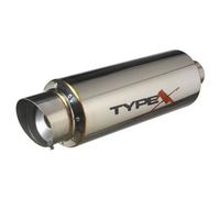 AUTO-STYLE Sport Exhaust Universal Type X Racing 'DualSound' - Diameter 140 mm - Angle Tip