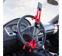AUTO-STYLE Universal Anti-Theft Steering Wheel Lock 'Heavy Duty' Red