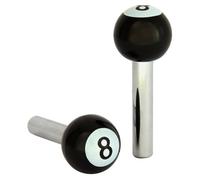 AUTO-STYLE Universal door pins 8-ball - Black - set of 2 pieces