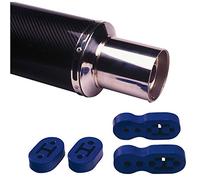 AUTO-STYLE Universal Exhaust Rubber Set 2 x 12 mm Black
