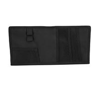 Auto Sun Visor Storage Bag, High - Capacity Oxford Cloth Car Visor Panel Organizer with Coating, Universal Fit for Ram Expedition (Black)