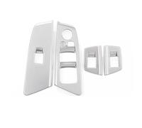 Auto Switch Mouldings Compatible With For 5 Series G30 2017 2018 2019 2020 2021 2022 Car Window Glass Lifting Switch Buttons Frame Decoration Cover Trim LHD(2)