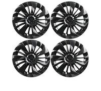 Auto Switch Mouldings Compatible With Tesla For Model Y 2021 2022 4Pcs Hub Cap Car Decoration Cap Auto Hub Cap Protective Device(Bright)