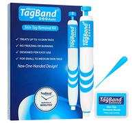 Auto Tagband Skin Tag Removal Kit, Fast Effective & Safe Remover Small/Medium Skintags (2mm-4mm) on Face Hard Reach Areas, Onehand Application Home Minutes, Includes Pen + 10 Bands