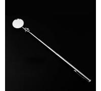 Auto Telescopic Inspection Mirror with 30mm Round Stainless Steel Lens, 360° Swivel Ball Joint & Adjustable Extension Rod for Automotive, DIY,(A (30MM))