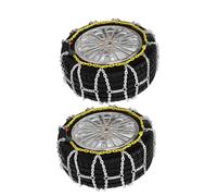 Auto Tightening Snow Chains for SUV Tire Chains Compatible Reusable Emergency Traction Chain Tire - Set of 2 205/50R16