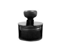 Auto Tire Brush, Seal Design Soft Detailing Brush with Cover, High Density Portable Short Handle Cleaner for Vehicle Detailing, Universal Car Accessories (Black)