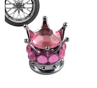 Auto Tire Valve Stem Caps Rhinestone Tire Air Valve Cap Set Stem Cover | Tire for Car Truck SUV Motorcycle Bike Bicycle ATV SXS Scooter 4x4 Golf Cart Trailer RV Camper Sedan Coupe Hatc Pink