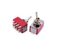 auto Toggle Switch Latching MTS-302/303/402/403/123/223 SPDT DPDT MTS302 ON-OFF-ON ON-ON 120VAC 125VAC 5A 250VAC 2A IDGTTLDF(Red MTS-402)