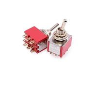 auto Toggle Switch Latching MTS-302/303/402/403/123/223 SPDT DPDT MTS302 ON-OFF-ON ON-ON 120VAC 125VAC 5A 250VAC 2A IDGTTLDF(Red MTS-303)