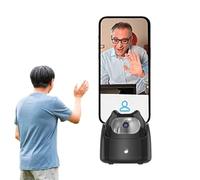 Auto Tracking Phone Holder - 360° Face Recognition Stabiliser Mount, Smart Device Recording, Live Streaming Body Tripod | Precision Rotating Mobile, Mount System Hands-free Video Capture Real