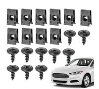 Auto U Nut Clips - Metal Car Panel Fasteners, Rustproof Vehicle Screw Retainers | Truck Dashboard Repair Kit, Interior Trim For Bumper And RV Body Accessories, Hardware Fixings