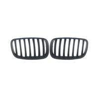 Auto Upper Grills Front Bumper Grilles Diamonds Style Double Dual Slats For B&MW X5 E70 X6 E71 Accessories(Single-Matte Black)